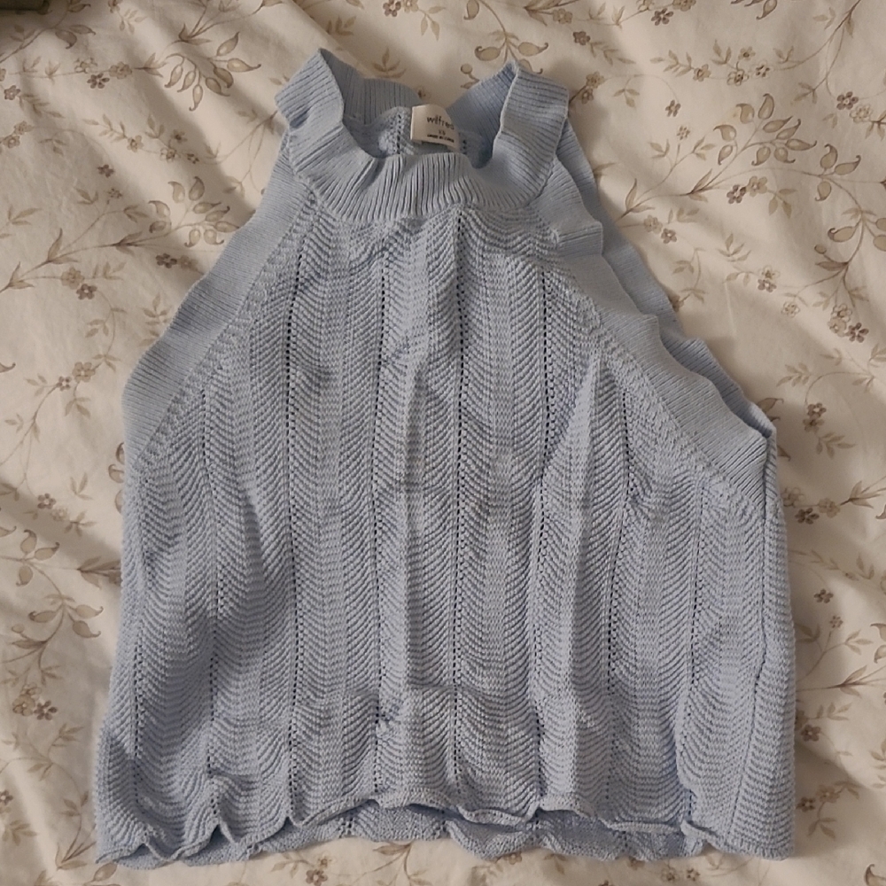Wilfred Sky Blue Knit Tank Top